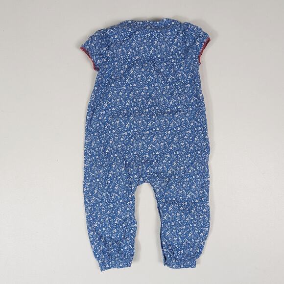 Sergent Major Girls Sz 18m Blue Floral Jumpsuit Romper Boutique Dainty - Picture 4 of 6